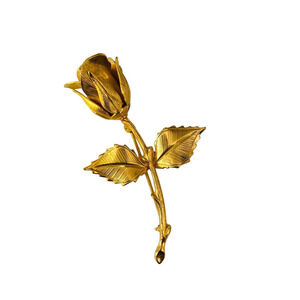 Pretty "Rose" gold tone brooch